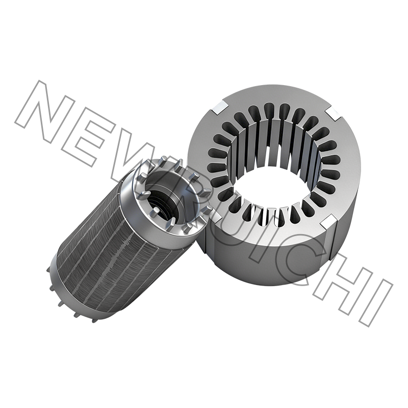 AC motor állórész és forgórész mag szerelvény